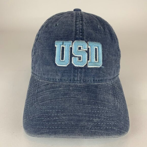 San Diego Toreros NCAA Navy Blue Legacy Relaxed Fit Strapback Adjustable Hat - Picture 2 of 5